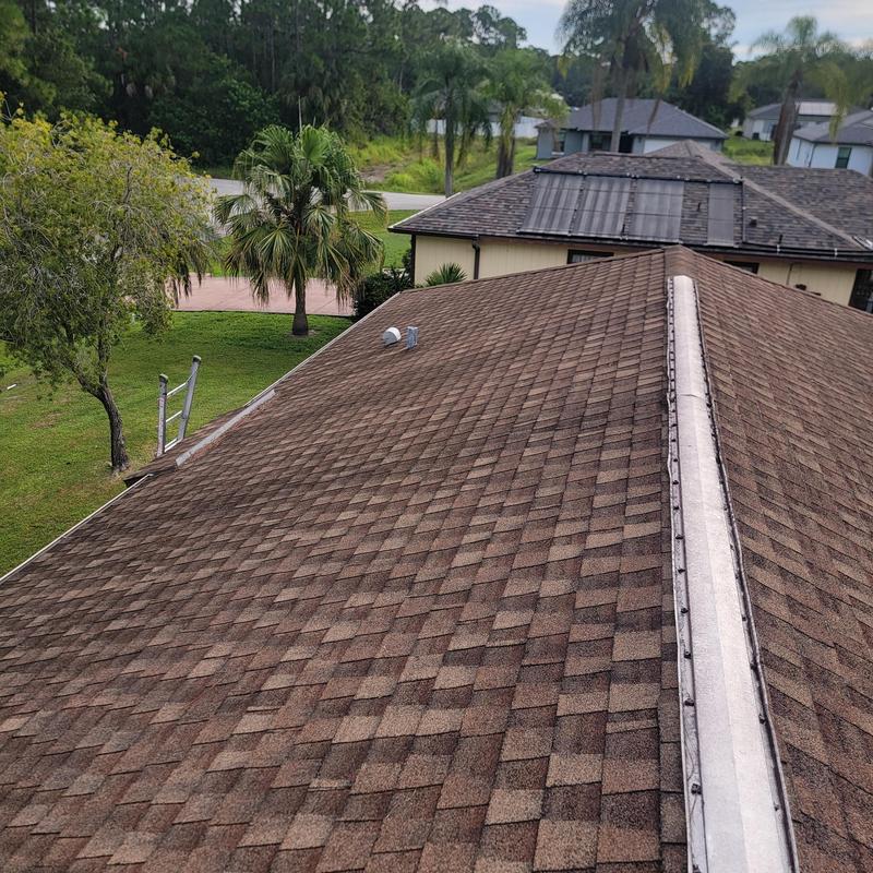 Asphalt shingle roof with ridge vent in Palm Bay Asphalt shingle roof with ridge vent in Palm Bay