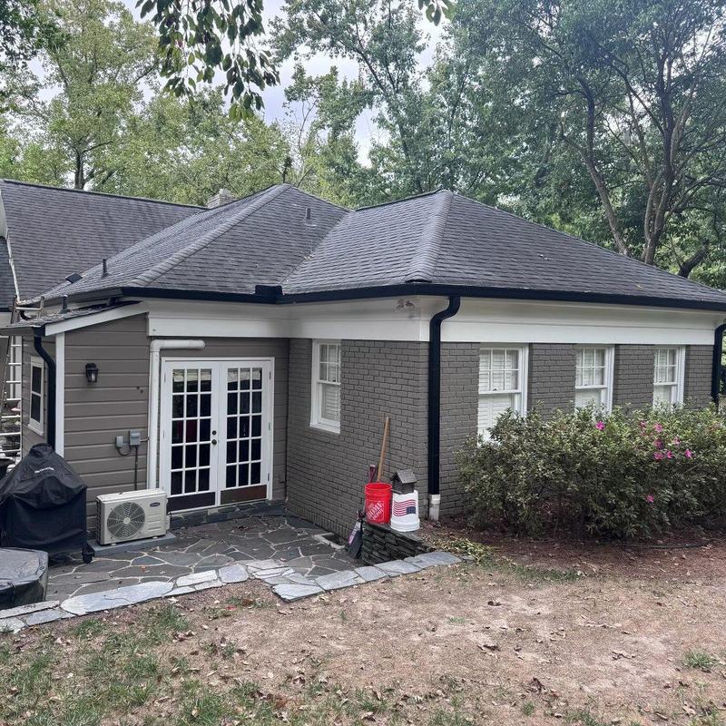 Asphalt shingle roof with flashing and penetrations inspection Asphalt shingle roof with flashing and penetrations inspection