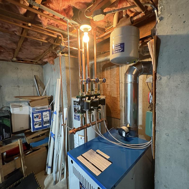 Archer natural gas hydronic boiler with new pumps Archer natural gas hydronic boiler with new pumps