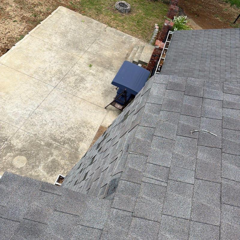 Asphalt shingle roof inspection for hail damage