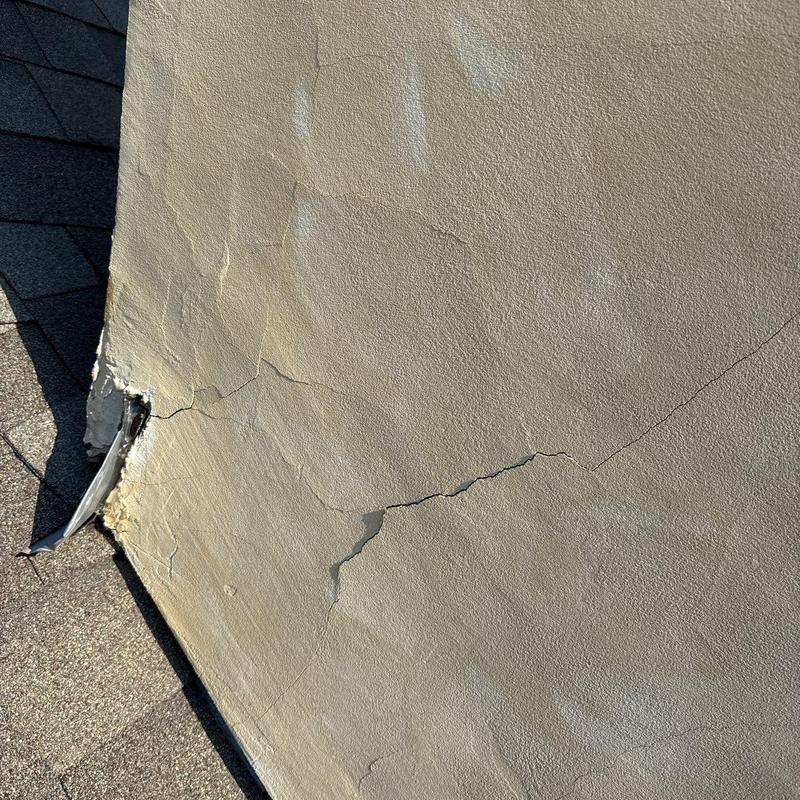 Stucco wall cracks and damage on exterior corner Stucco wall cracks and damage on exterior corner