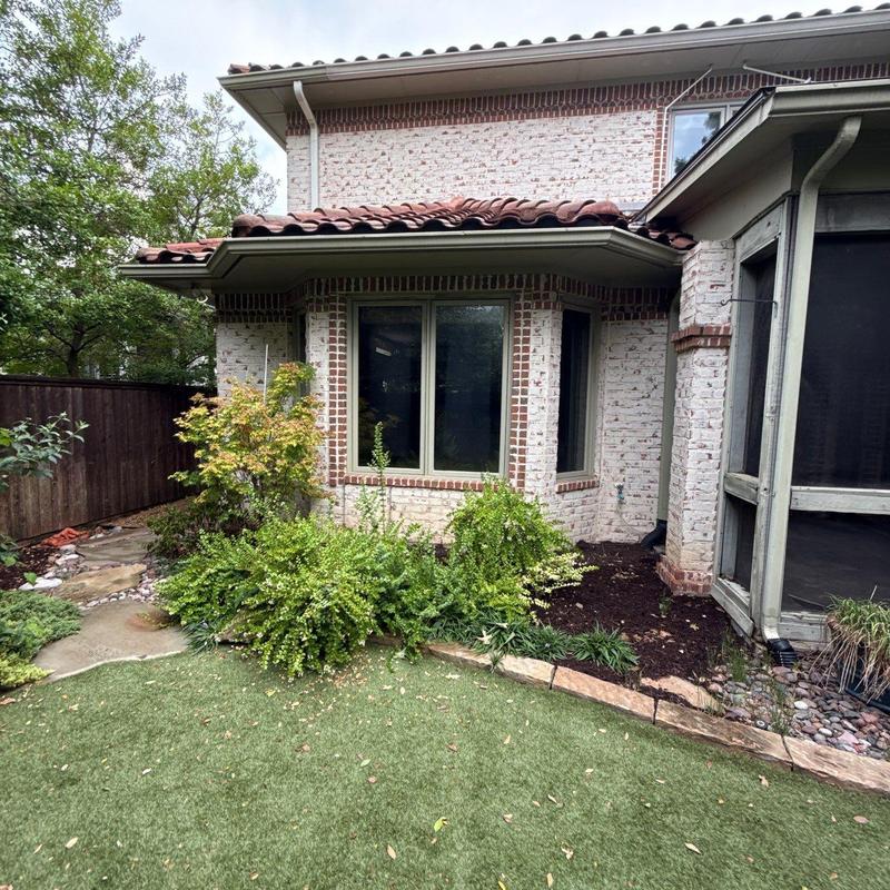 Concrete pathway and garden border repair at home exterior Concrete pathway and garden border repair at home exterior