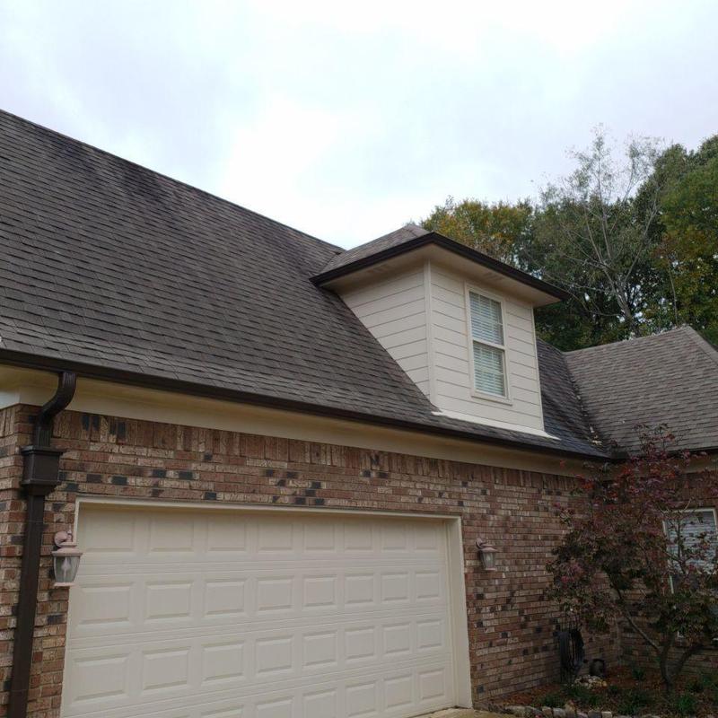 Shingle roof with dormer and new synthetic underlayment