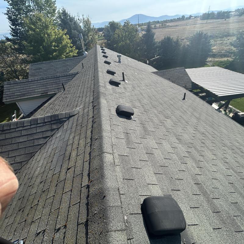 Asphalt shingle roof with ventilation inspection in Hayden, ID