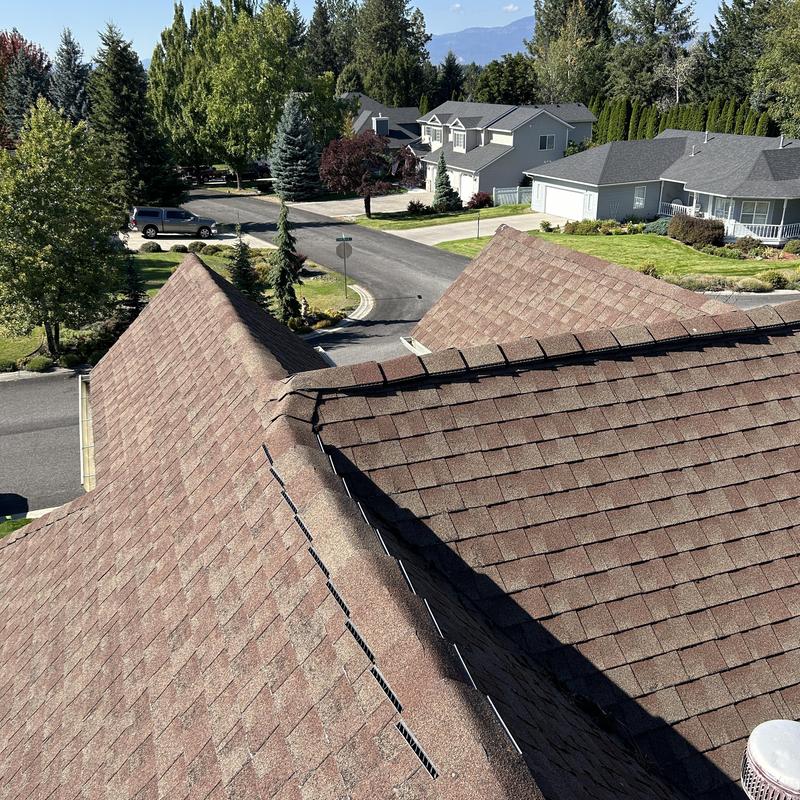 Asphalt shingle roof ridge and vents inspection overview