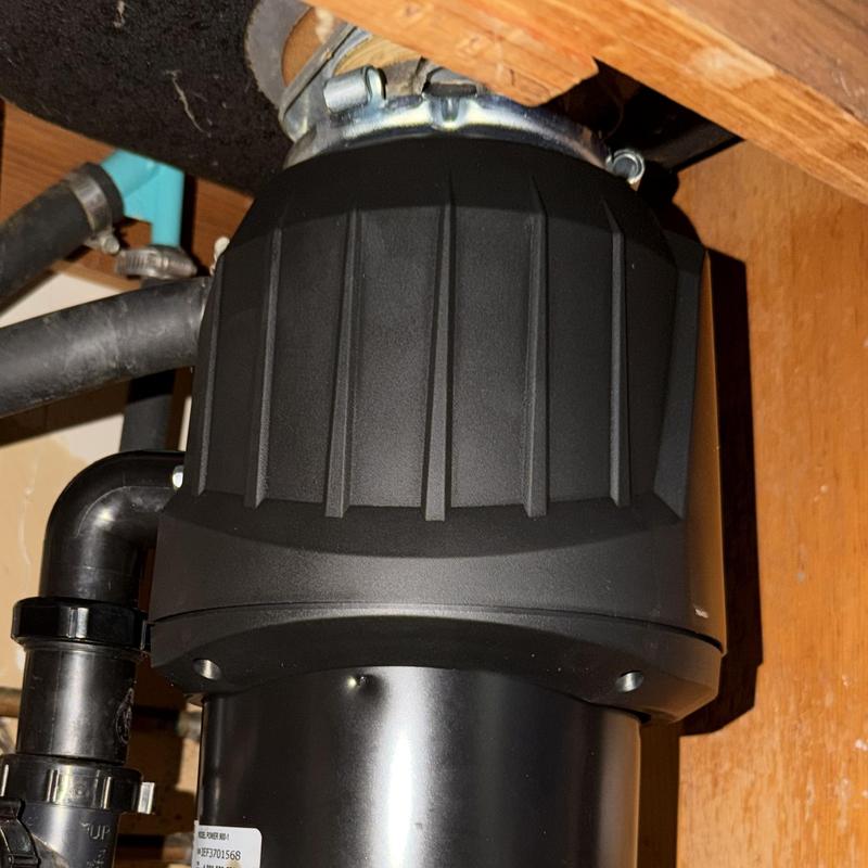 34 Badger garbage disposal installed under kitchen sink 34 Badger garbage disposal installed under kitchen sink