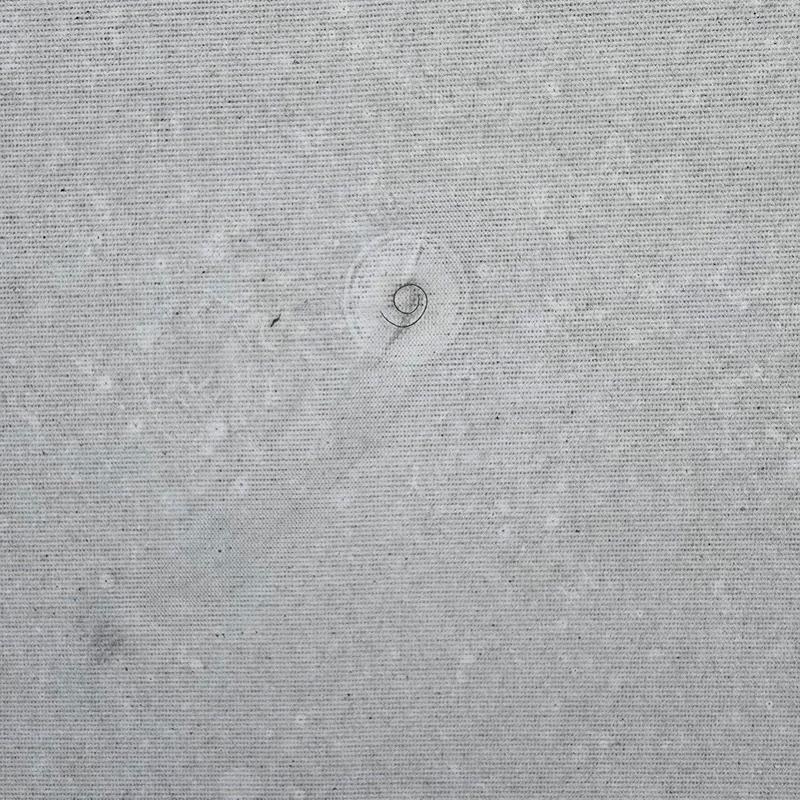 Concrete roof hail damage with fastener detail Concrete roof hail damage with fastener detail