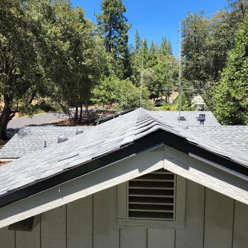 GAF asphalt shingle roof on cabin in Twain Harte