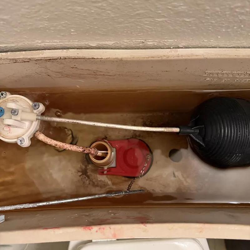 Toilet flapper and float valve inside tank Toilet flapper and float valve inside tank