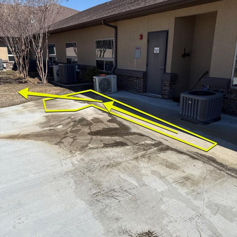 Concrete sidewalk and gutter with clean finish Concrete sidewalk and gutter with clean finish