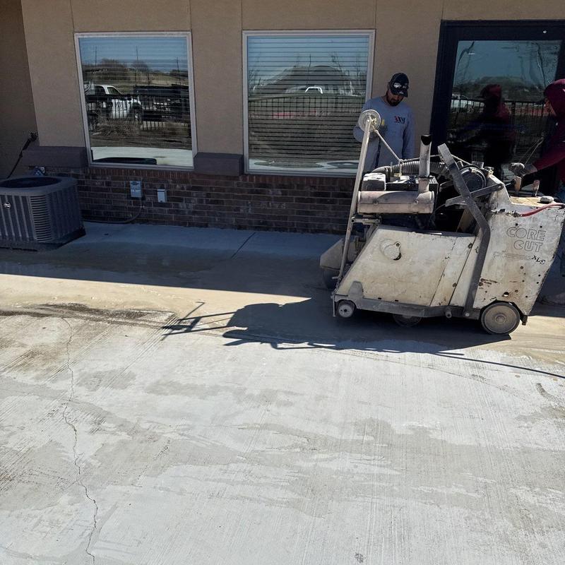 Sidewalk and gutter concrete replacement with saw cutting Sidewalk and gutter concrete replacement with saw cutting