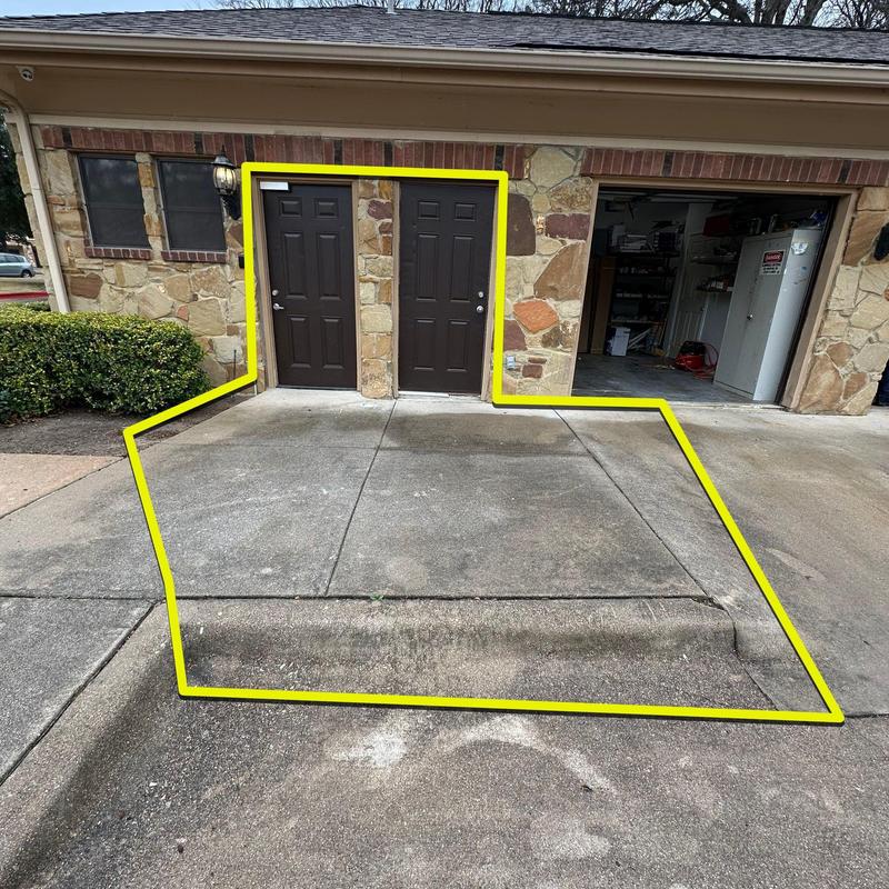 Concrete driveway and portal stone wall exterior repairs Concrete driveway and portal stone wall exterior repairs
