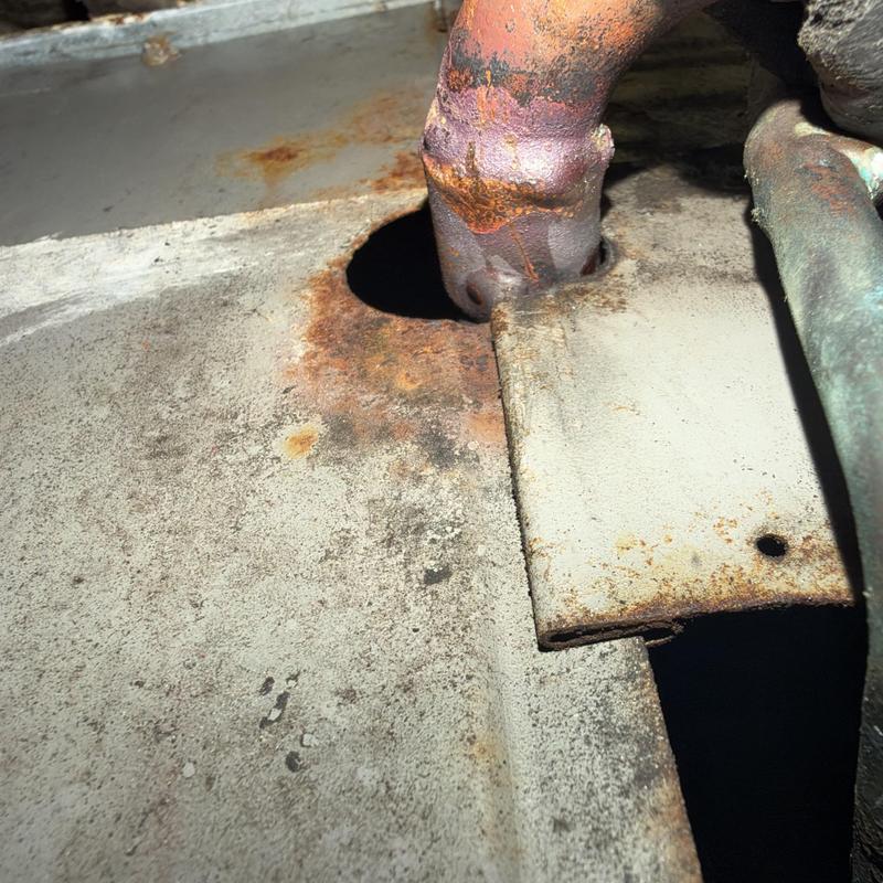 Evaporator coil suction line with brazed repair