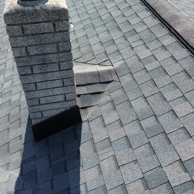 Asphalt shingle roof around chimney inspection in Hummelstown Asphalt shingle roof around chimney inspection in Hummelstown