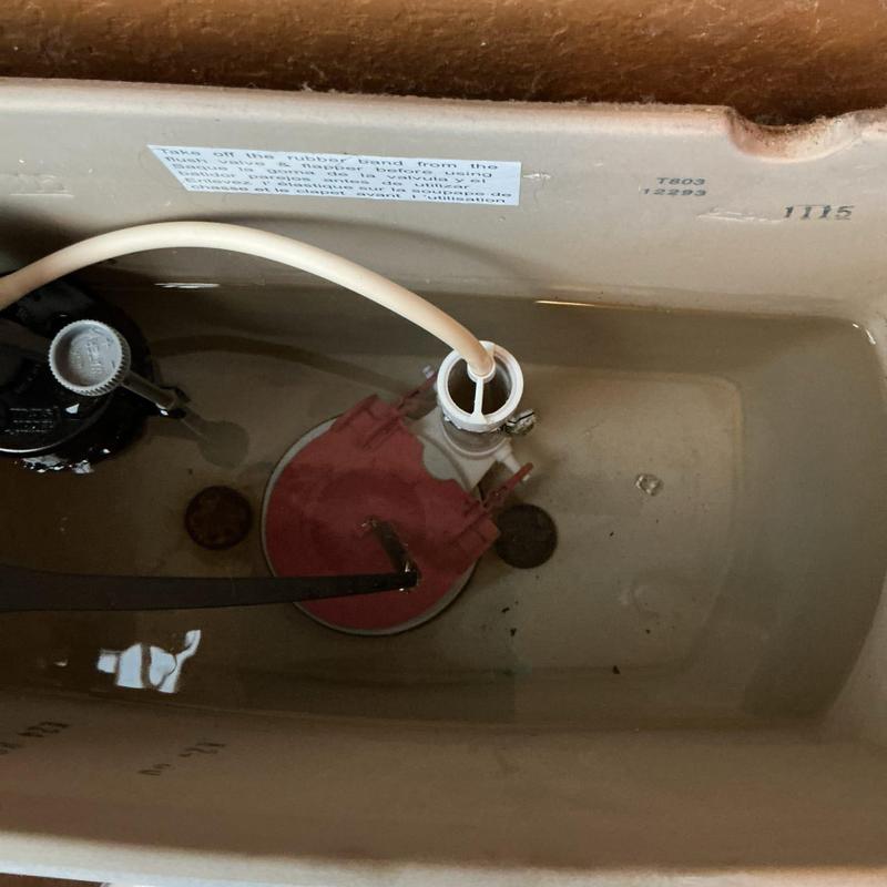 Toilet flapper valve inside tank replacement