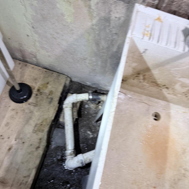 House trap and main drain with plumbing pipes House trap and main drain with plumbing pipes