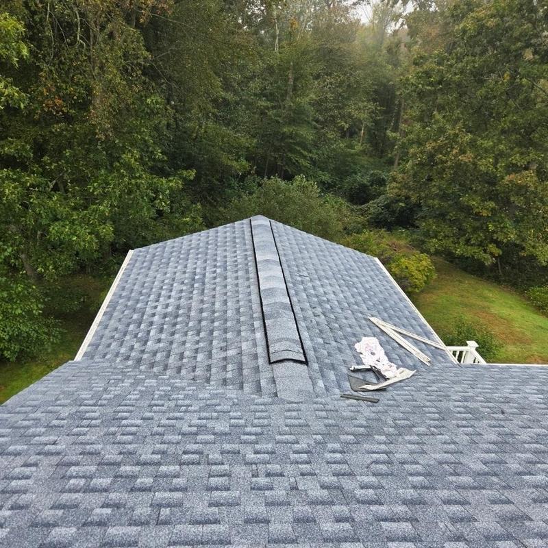 GAF HDZ 50-year shingle roof installation in Quaker Hill