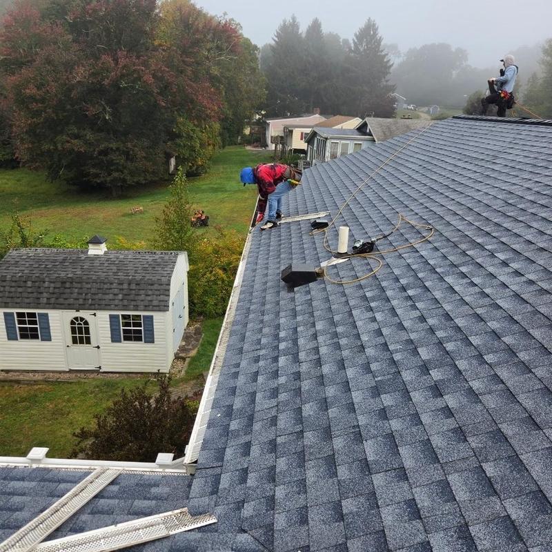 GAF HDZ 50-year shingle roof installation in Quaker Hill