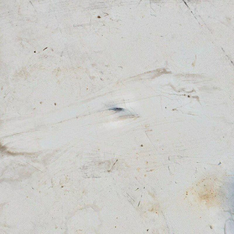 Concrete roof surface with wear and marks Concrete roof surface with wear and marks