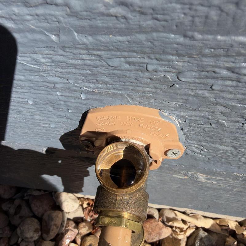 Hose bibb brass connector and wall mount bracket