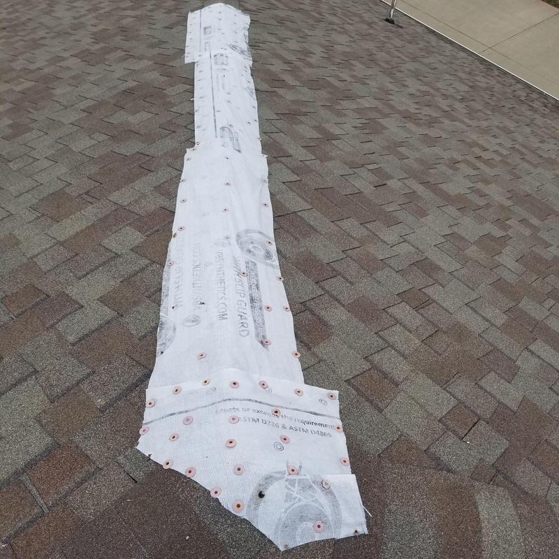 Shingle roof ridge vent underlayment installation Shingle roof ridge vent underlayment installation