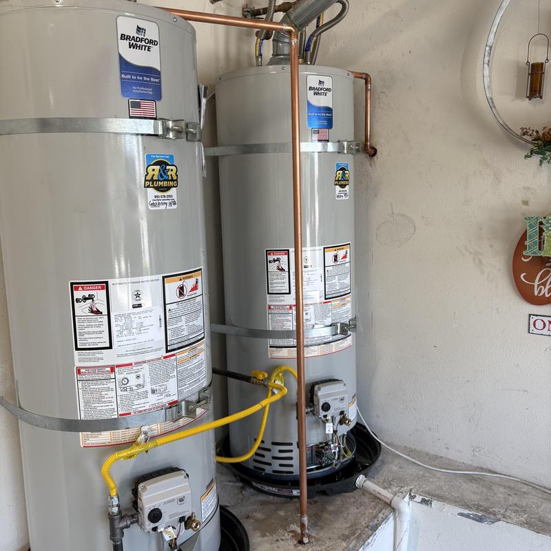 Bradford White water heaters with new ball valves
