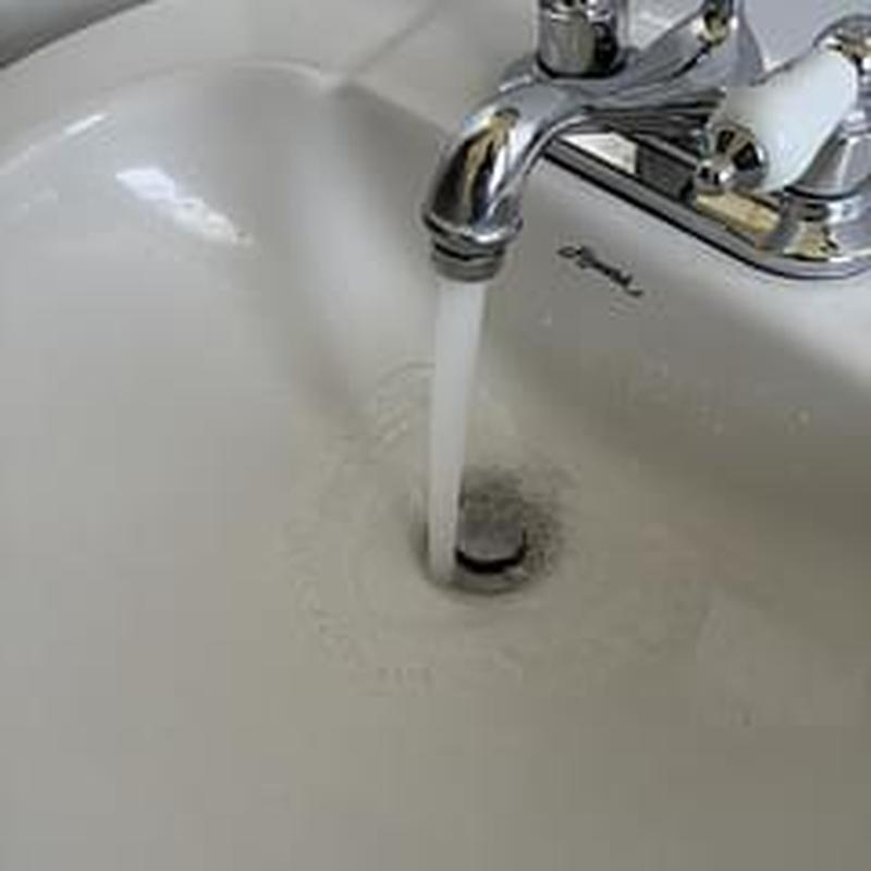 Lavatory sink faucet with running water flow