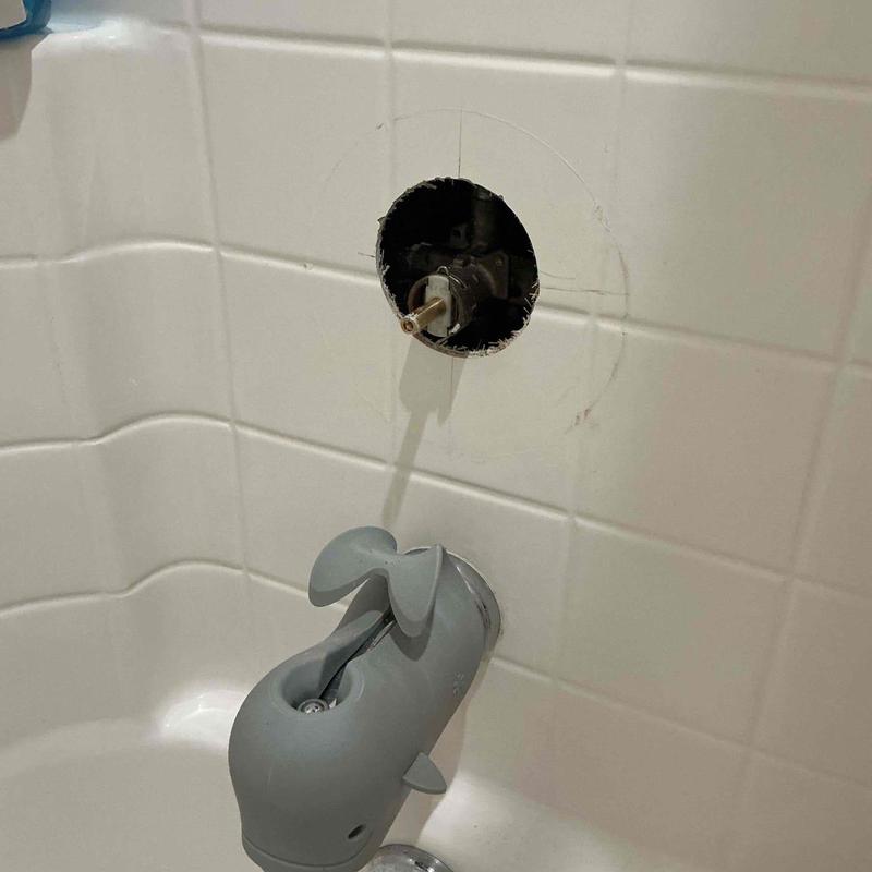 Moen Posi-Temp shower cartridge replacement in tile wall