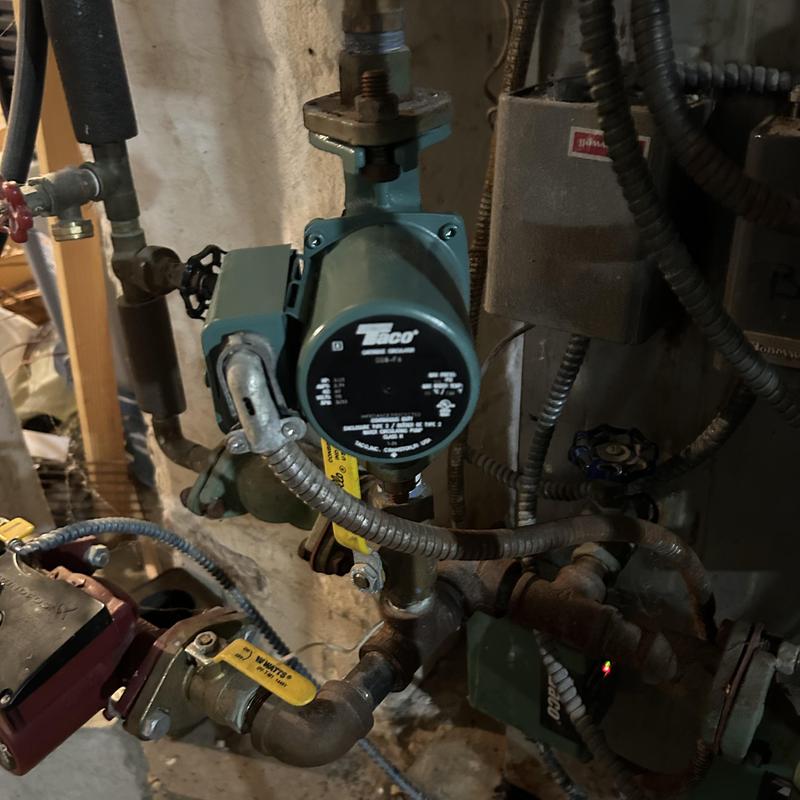 Boiler pump and mixing valve installation Boiler pump and mixing valve installation