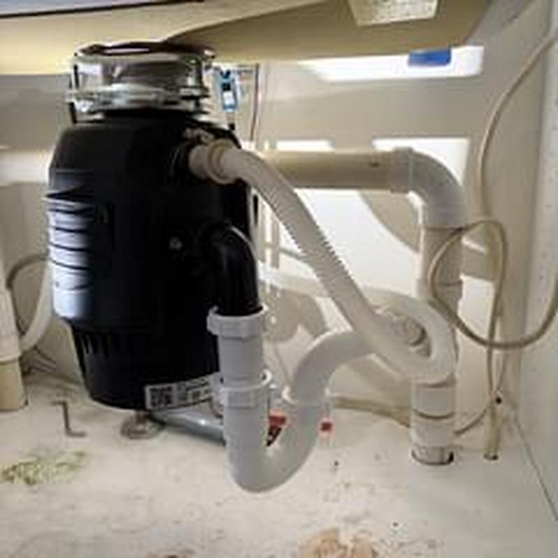 Pro 1000 garbage disposer and utility sink plumbing installation