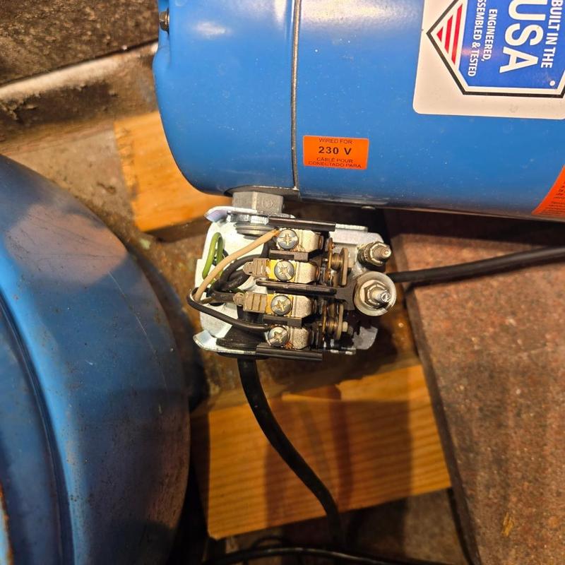 Pressure switch wiring on blue water pump system