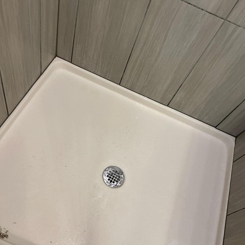 Shower drain and P-trap replacement in shower floor
