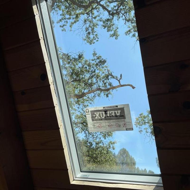 Velux skylight with impact glass installation