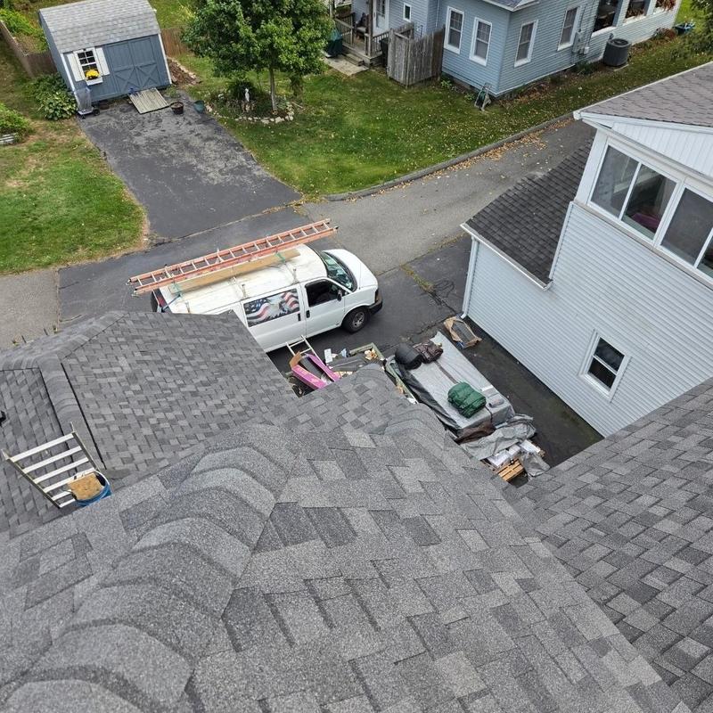 CertainTeed Landmark Pro shingle roof installation view
