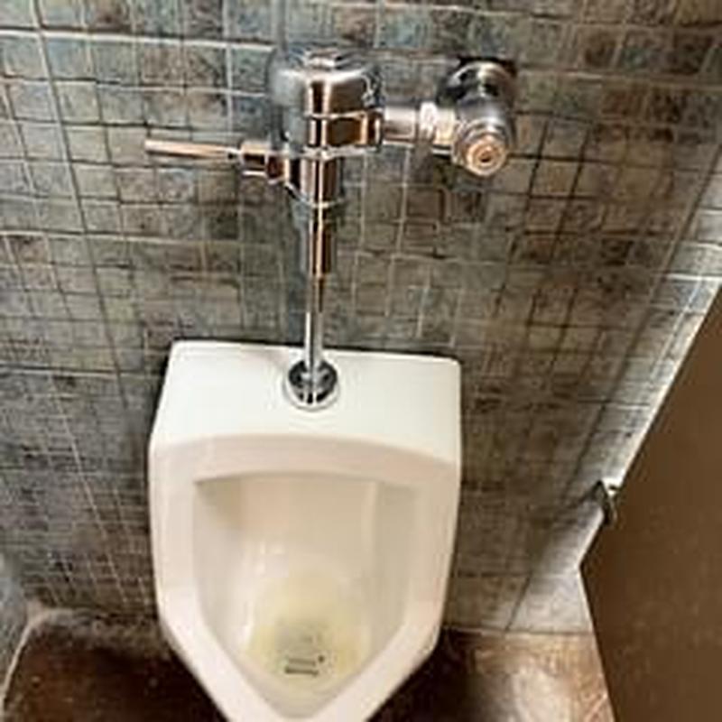 Commercial urinal flushometer with new internal parts