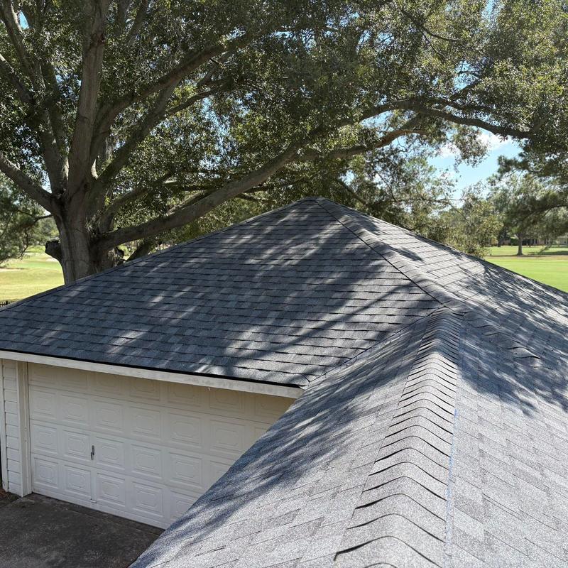 Tamko Titan XT shingle roof with ridge vent, Friendswood TX Tamko Titan XT shingle roof with ridge vent, Friendswood TX