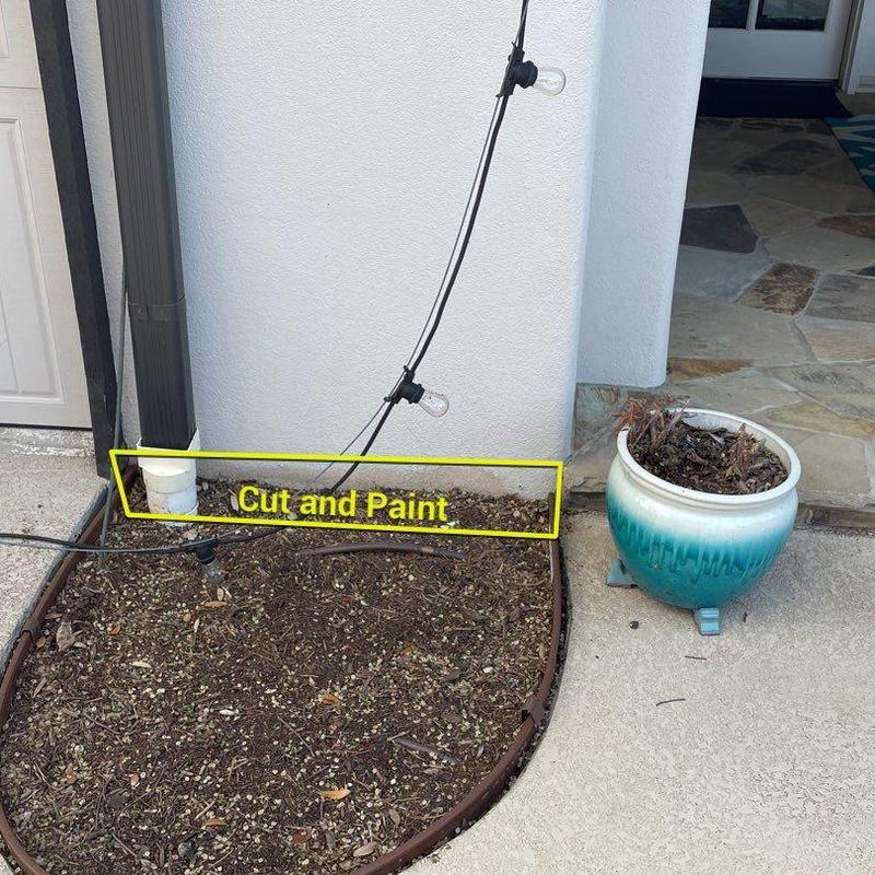 Stucco base wall repair with patch and paint prep Stucco base wall repair with patch and paint prep