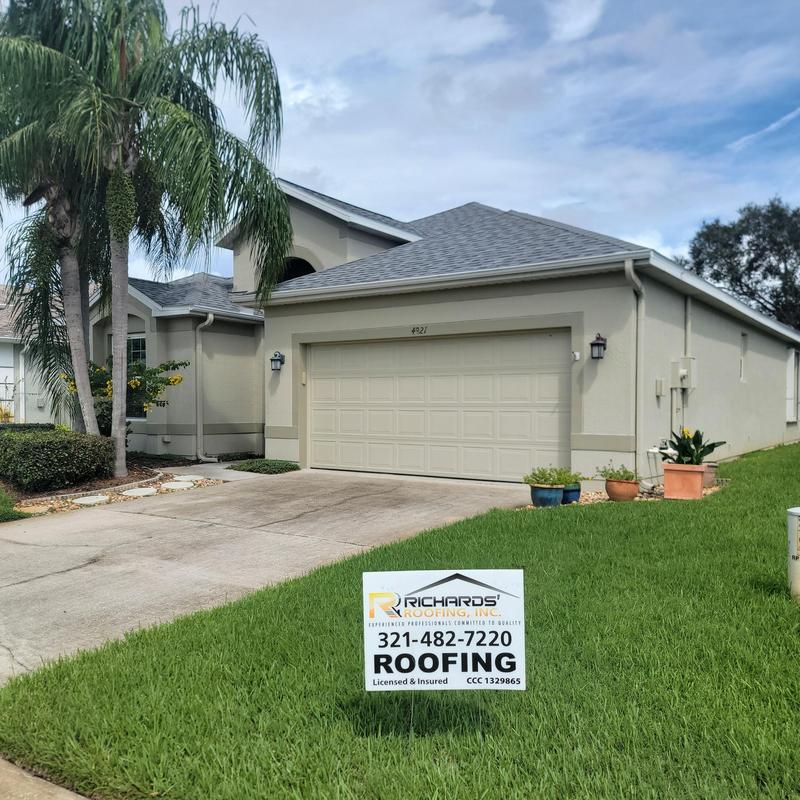 Owens Corning shingle roofing system on house in Rockledge Owens Corning shingle roofing system on house in Rockledge