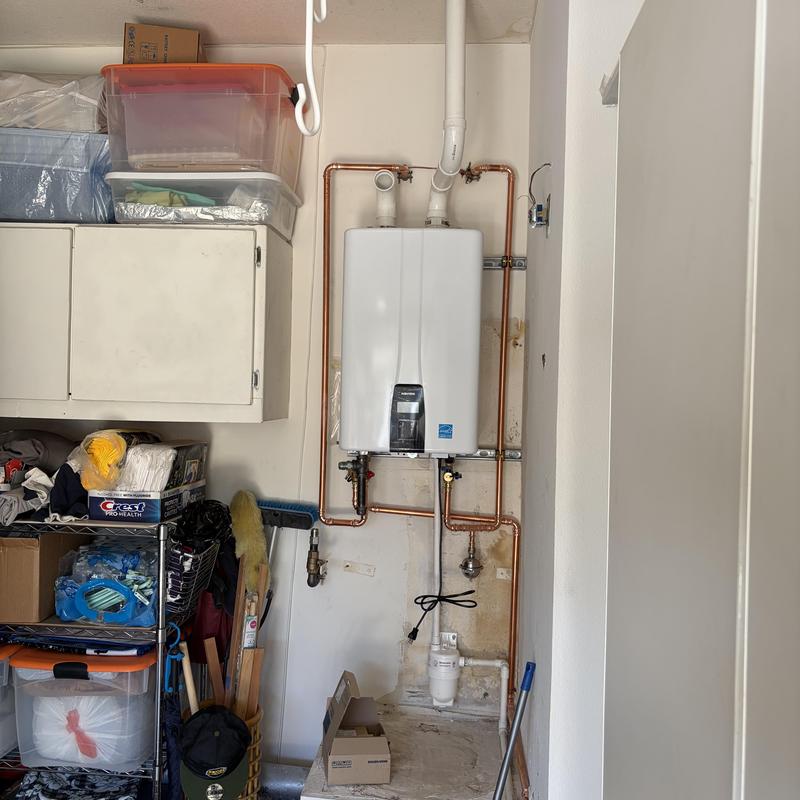 Navien 210A tankless water heater installation