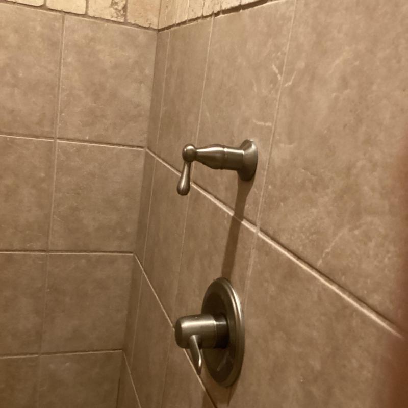 Delta shower cartridge valve and diverter handles installed Delta shower cartridge valve and diverter handles installed
