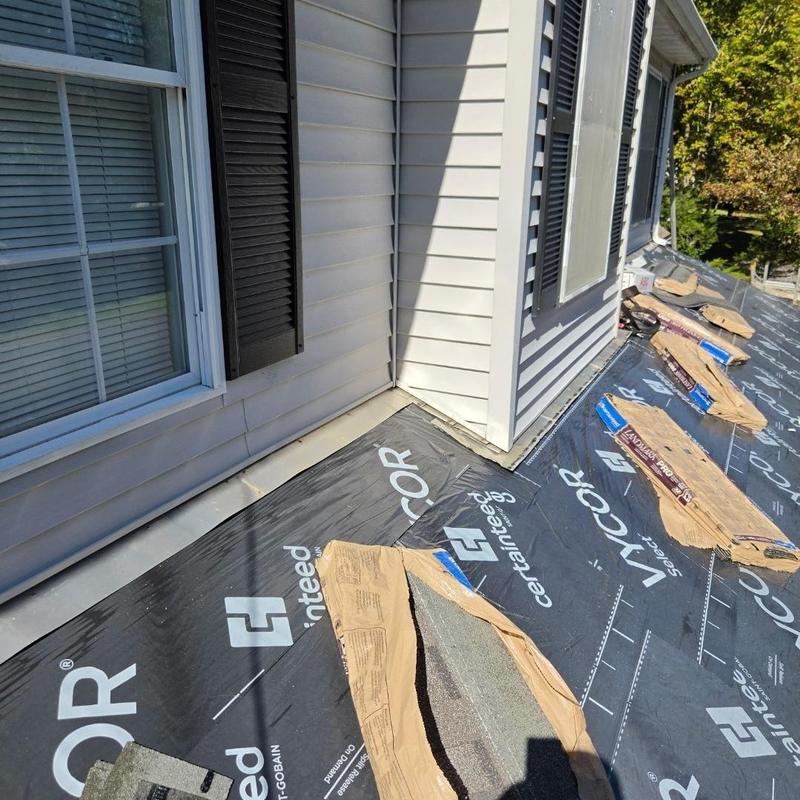 Roof underlayment with CertainTeed shingles preparation