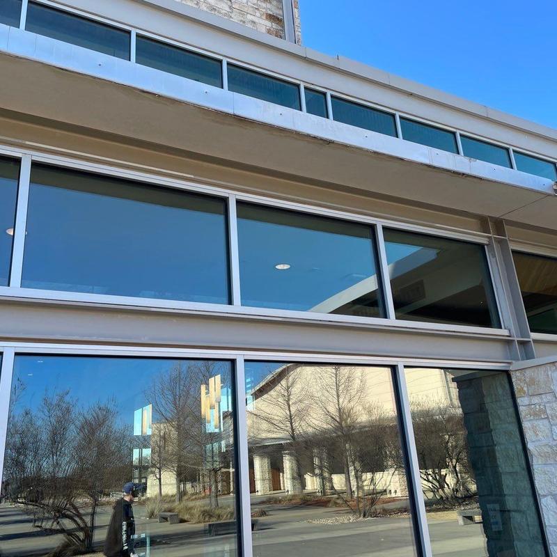 Covered soffit and window joint stone facade repair Covered soffit and window joint stone facade repair