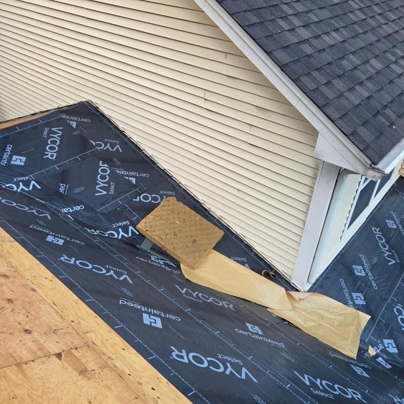 CertainTeed Vycor ice and water shield underlayment installation