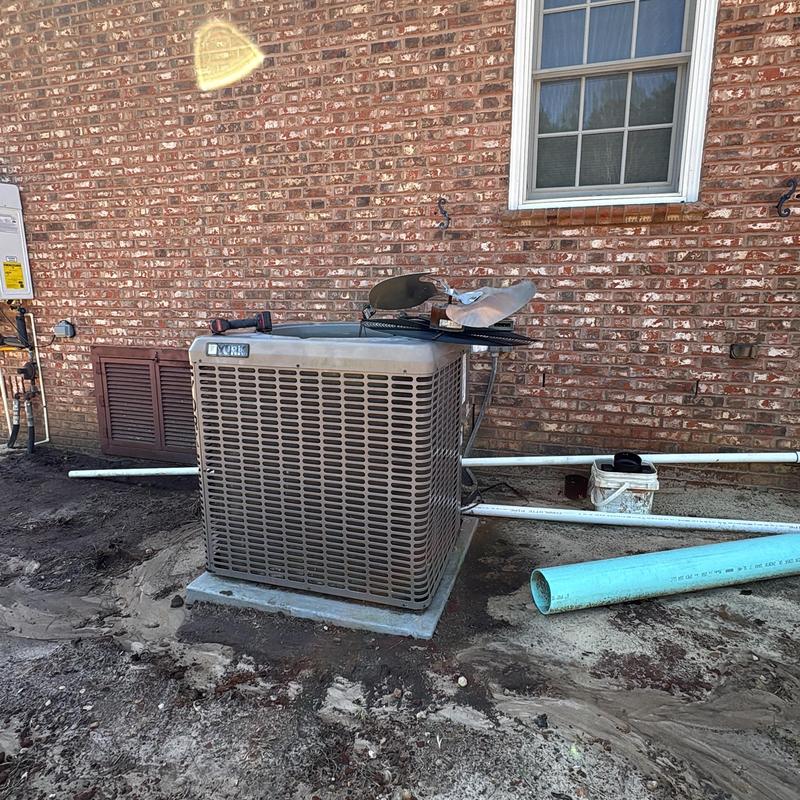 Air conditioner unit with compressor replacement tools Air conditioner unit with compressor replacement tools