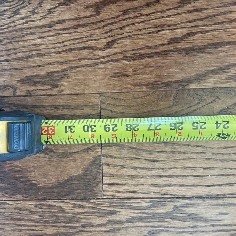 Hardwood flooring measurement with tape measure Hardwood flooring measurement with tape measure