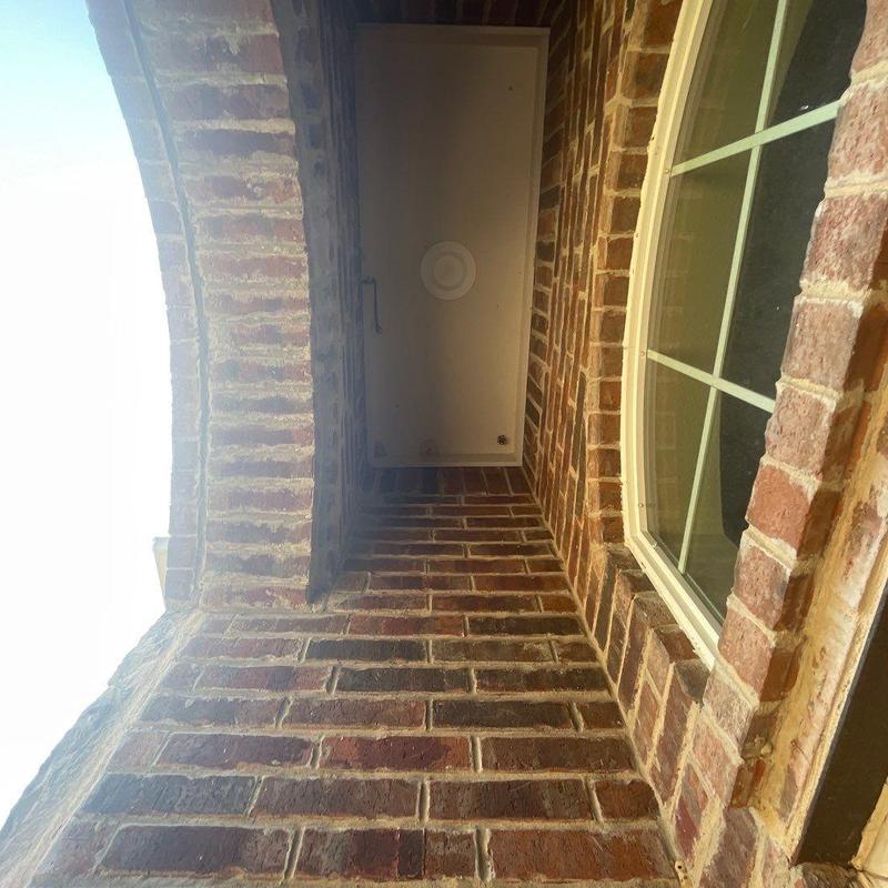 Brick patio entry masonry and exterior wall work Brick patio entry masonry and exterior wall work