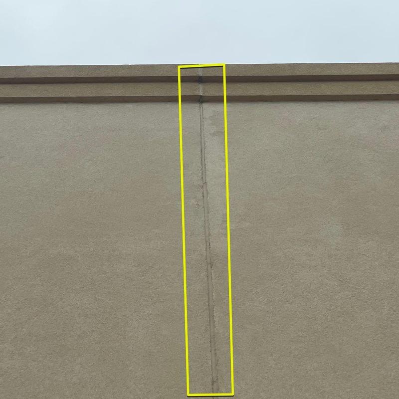 Stucco wall joint crack repair along exterior trim Stucco wall joint crack repair along exterior trim