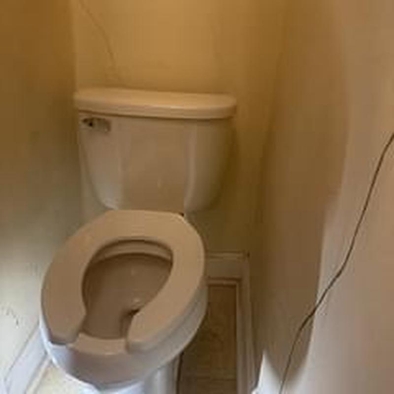 Mansfield ADA elongated toilet with new flange