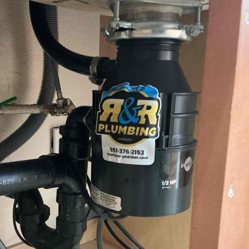 Badger 5 garbage disposal installation with plumbing