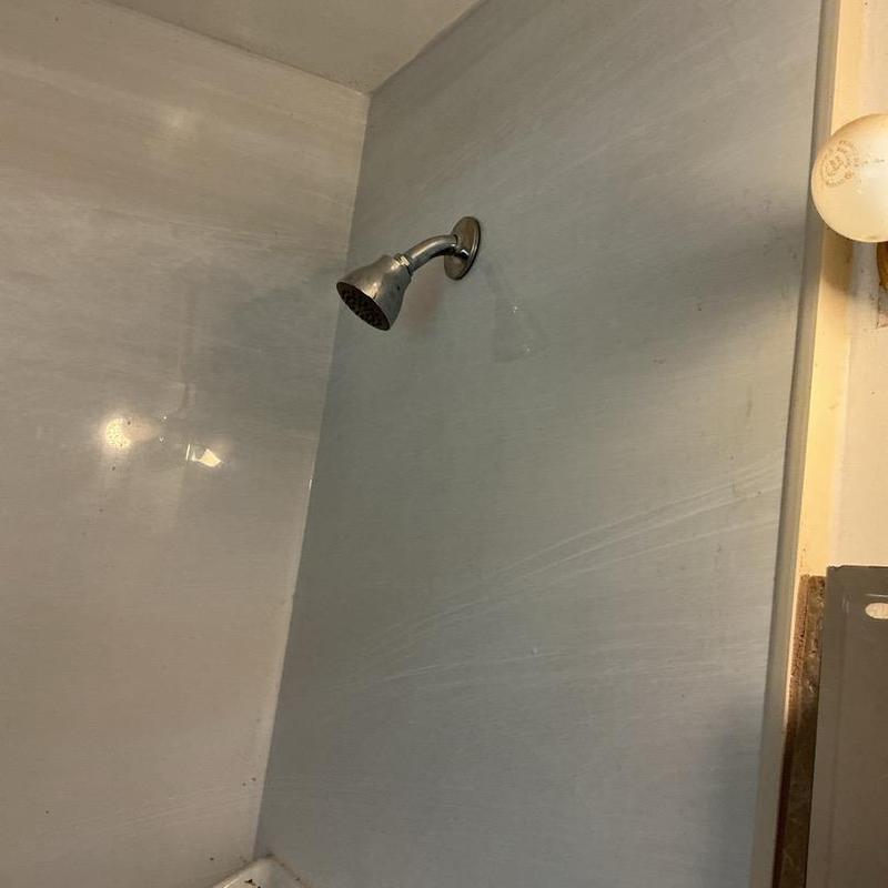 Bathroom shower valve and showerhead installation Bathroom shower valve and showerhead installation